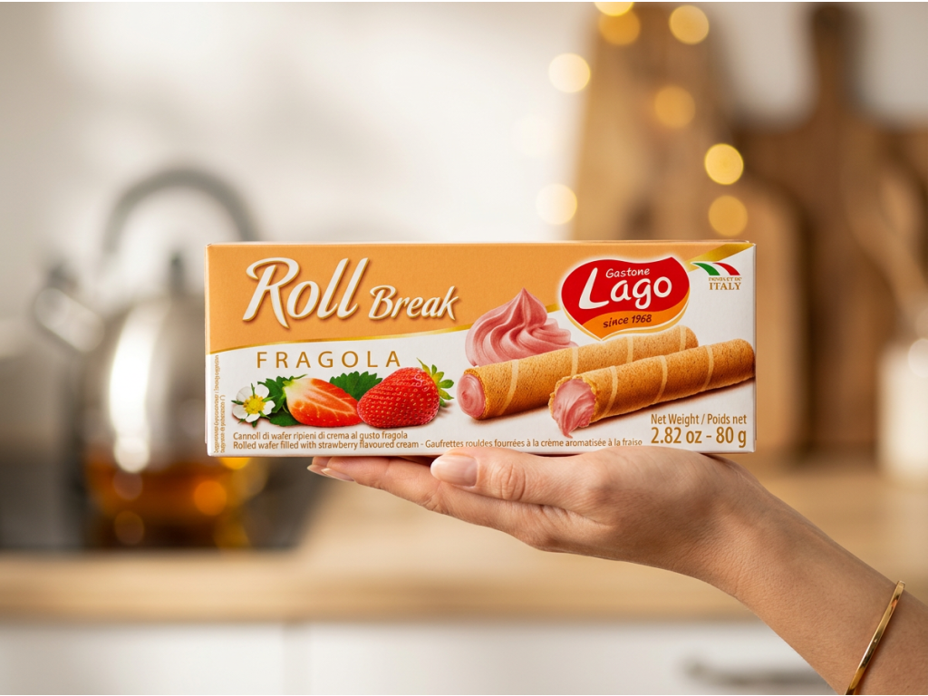 Gastone Lago Roll Break jahoda v ruce