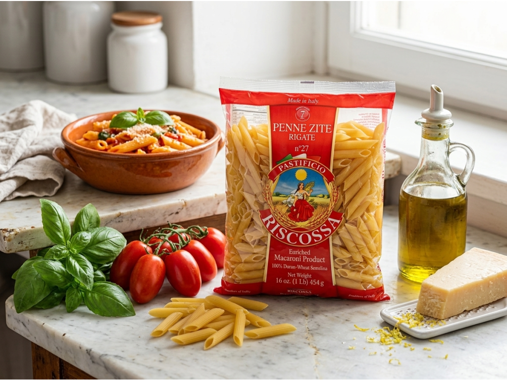 Riscossa Penne s rajčaty a parmazánem