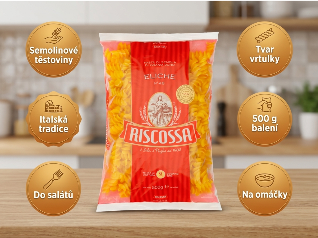 Riscossa vrtulky Eliche - přehled výhod
