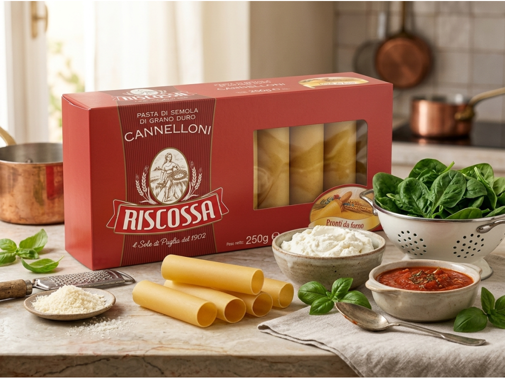 Riscossa Cannelloni s ricottou a rajčatovou omáčkou
