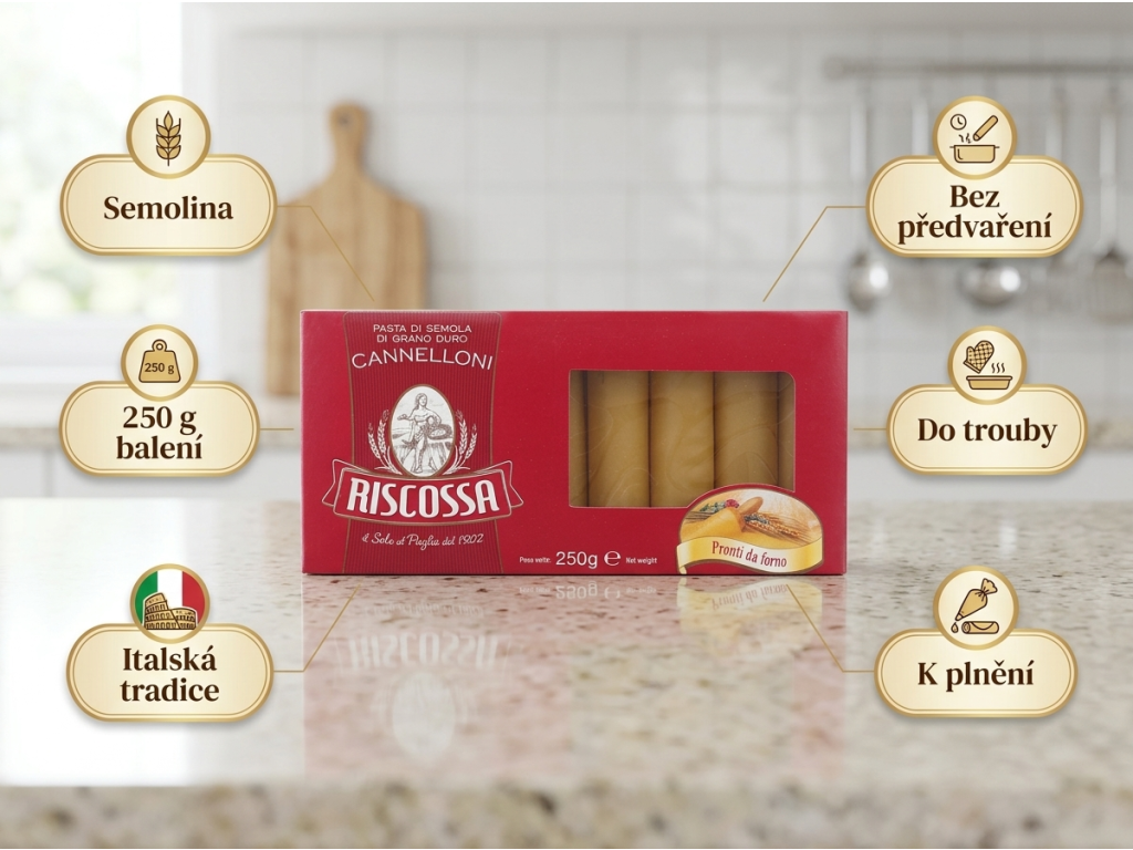Riscossa Cannelloni - přehled výhod