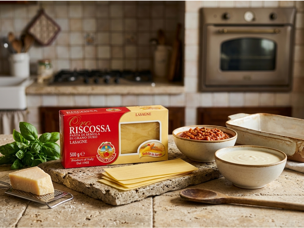 Riscossa Lasagne di semola s italskými surovinami