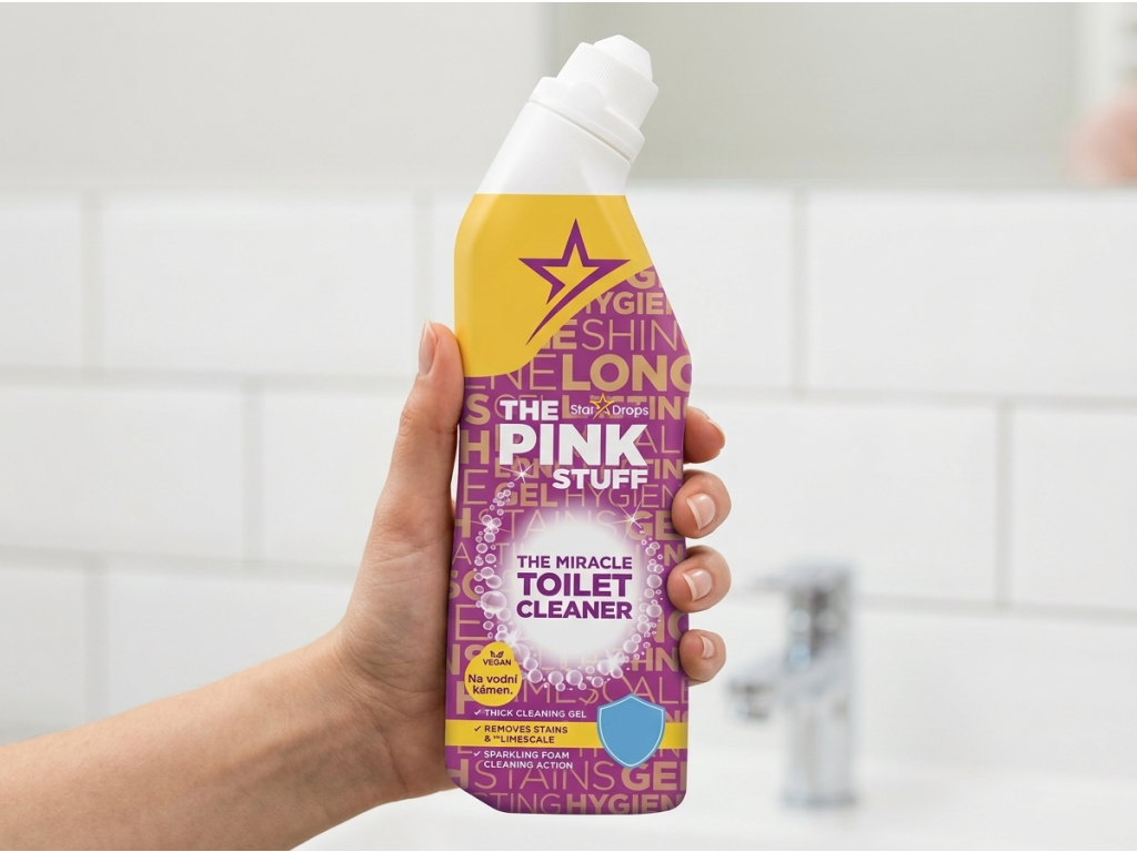 Láhev The Pink Stuff WC čističe v ruce