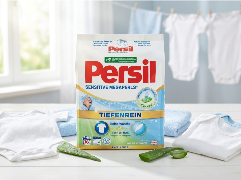 Persil Sensitive Megaperls Aloe Vera a jemné prádlo