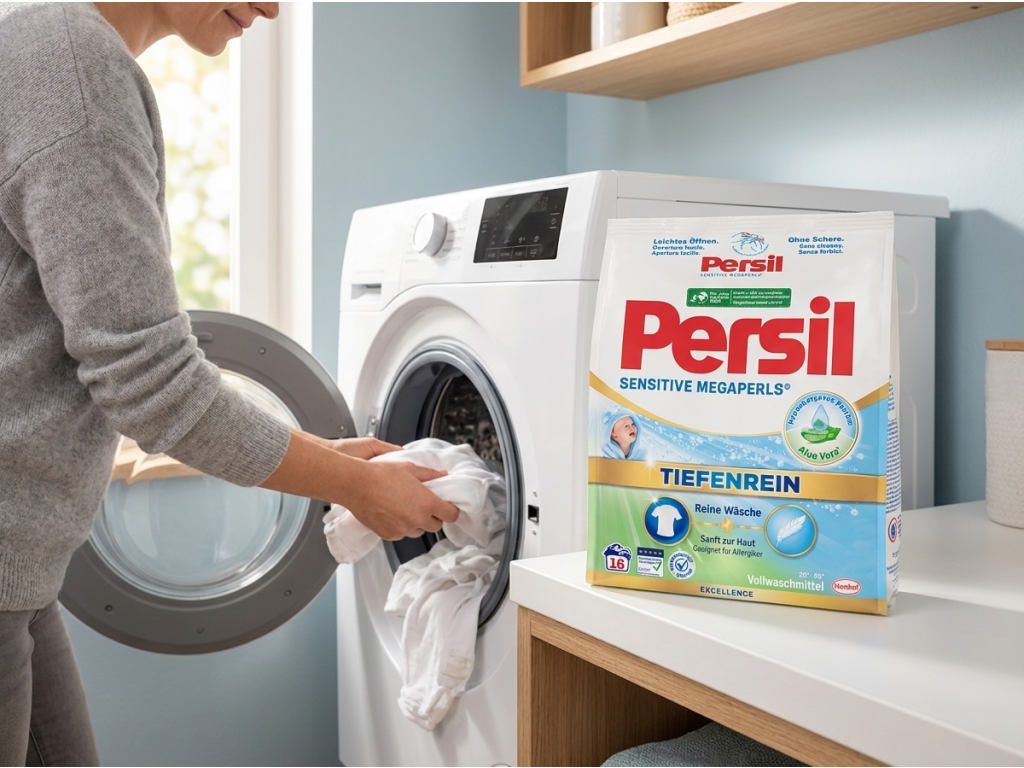 Persil Sensitive Megaperls při praní rodinného prádla
