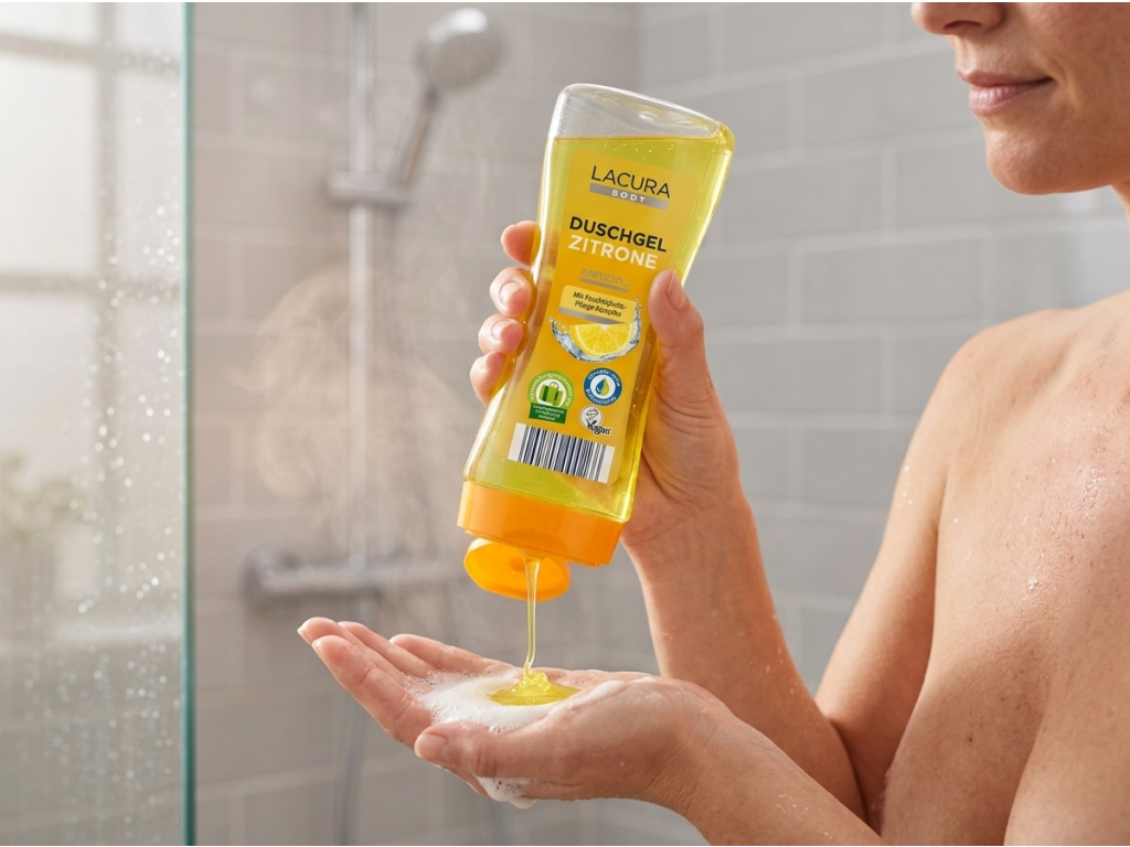 Lacura sprchový gel s vůní citronu 400 ml při sprchování