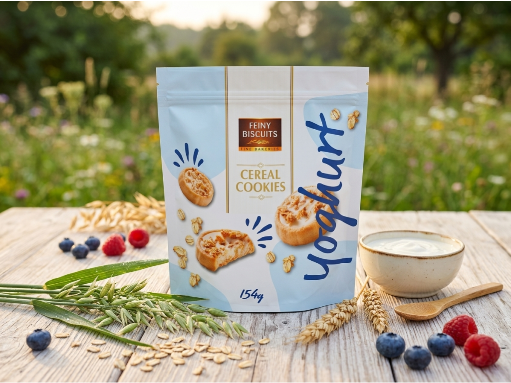 Feiny Biscuits cereální sušenky s jogurtem 154 g v přírodním prostředí