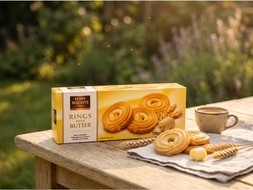 Feiny Biscuits máslové sušenky v přírodním prostředí