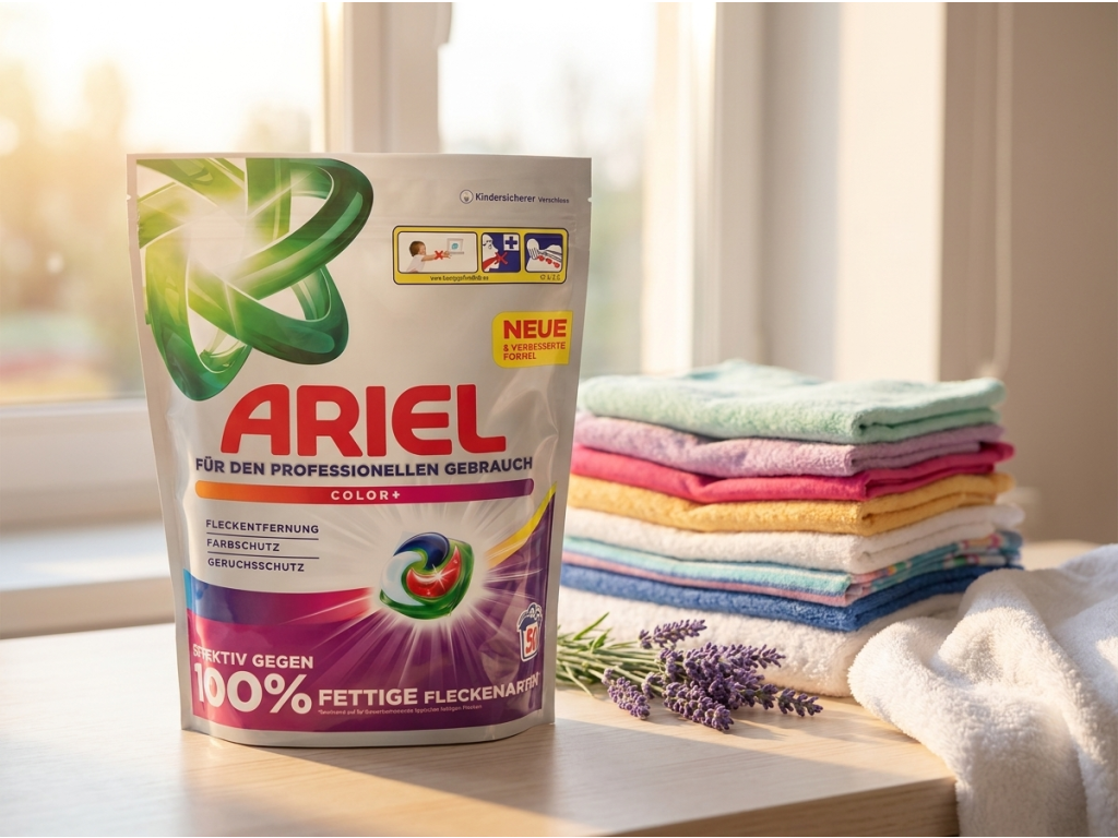 Ariel Professional Color kapsle v domácnosti