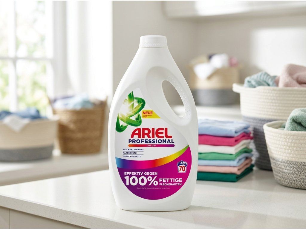 Ariel Professional XXL prací gel Color 70 dávek 3,15 l - nový lifestylový vizuál v prádelně