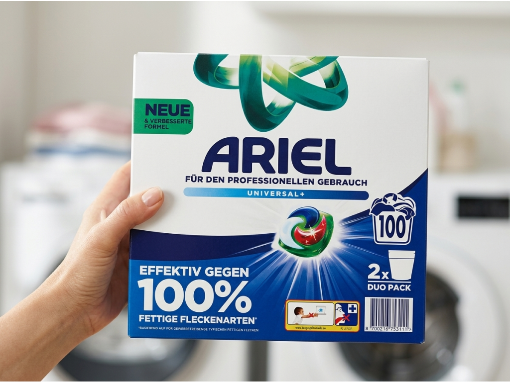 Ariel Professional gelové kapsle - balení v ruce