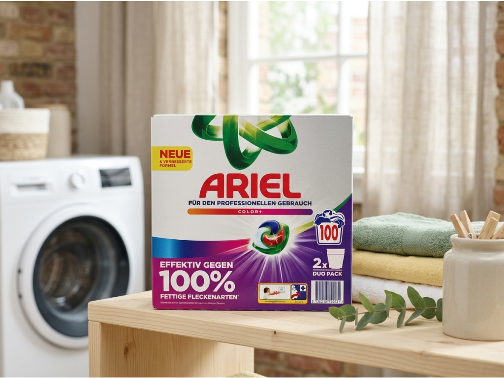 Ariel Professional kapsle Color v prádelně