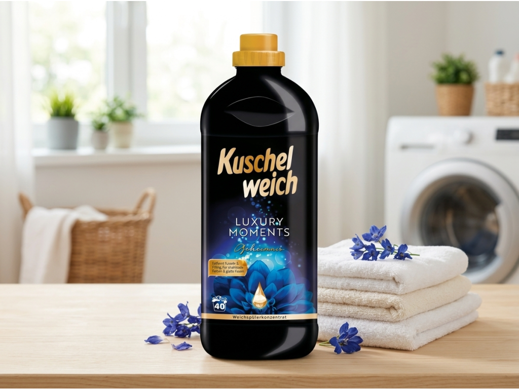 Kuschelweich aviváž Luxury Moments Tajemství 40 dávek 1 l - svěží prádlo a květinová vůně