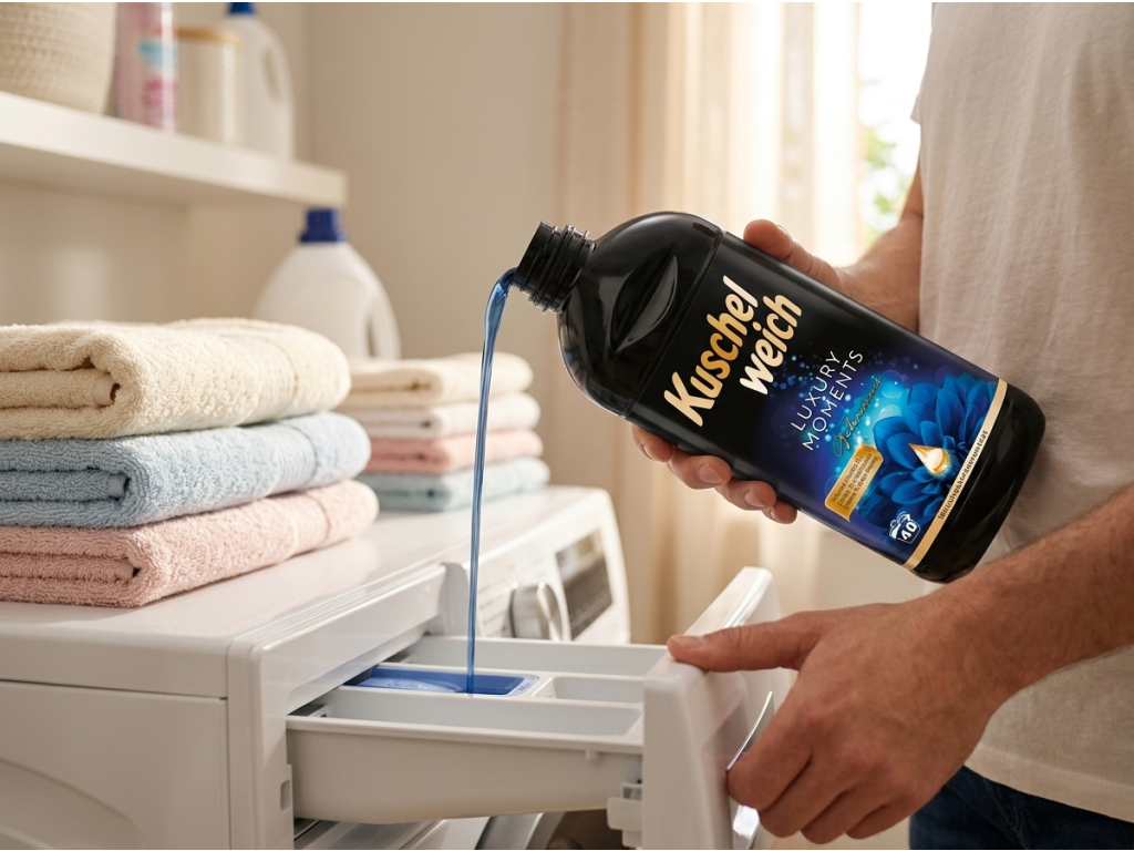 Kuschelweich aviváž Luxury Moments Tajemství 40 dávek 1 l - použití při praní