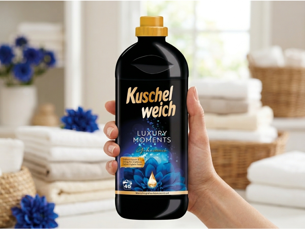 Kuschelweich aviváž Luxury Moments Tajemství 40 dávek 1 l - balení v ruce