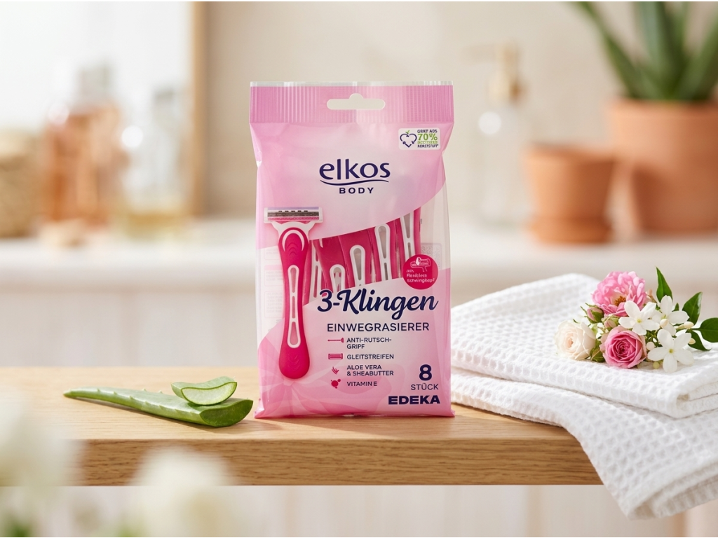 Elkos Body holítka v koupelnovém prostředí s aloe vera