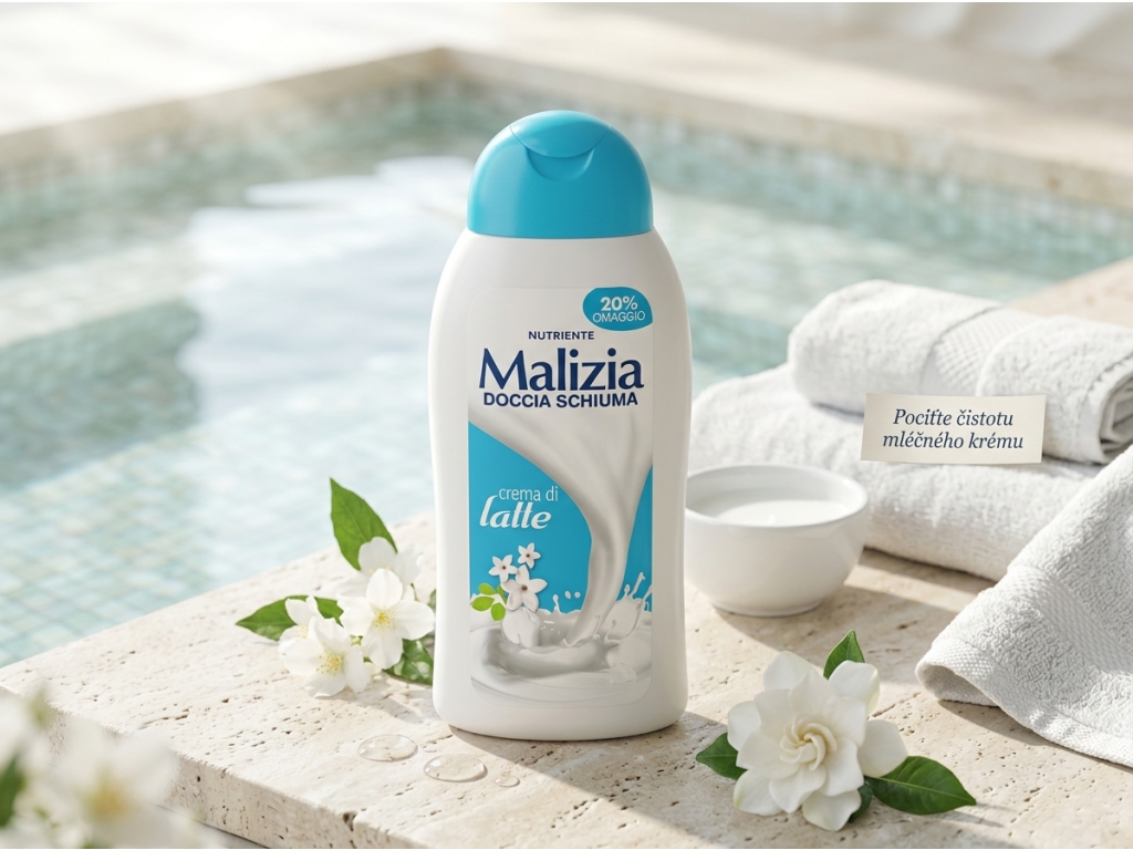 Malizia sprchový gel Crema di Latte - svěží koupelnová péče