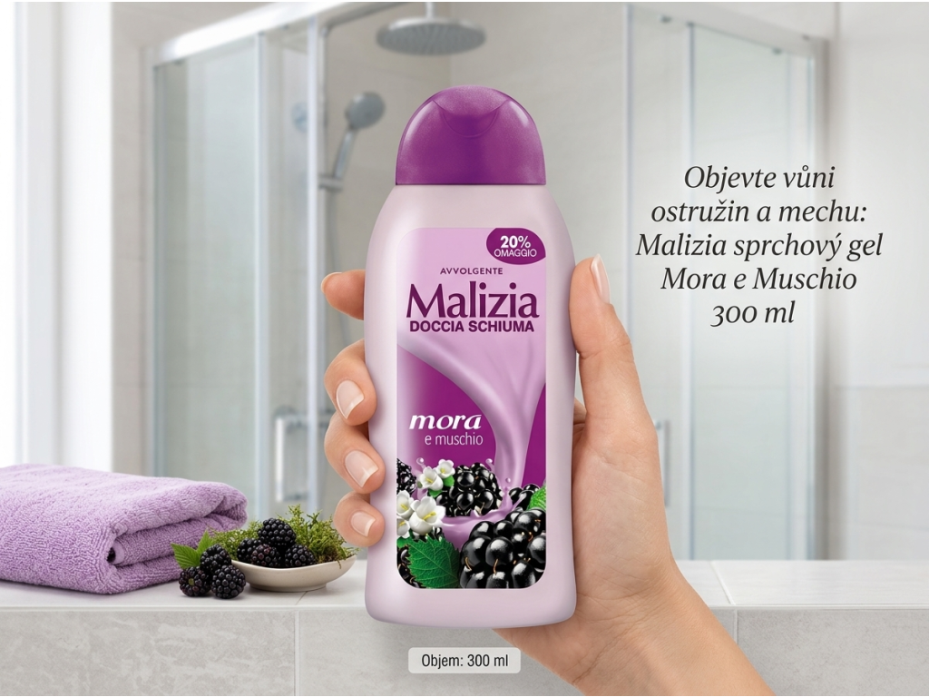 Malizia Mora e Muschio 300 ml - balení v ruce