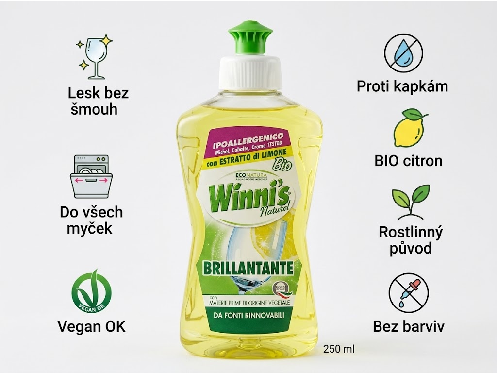 Winni´s leštidlo do myčky - benefity