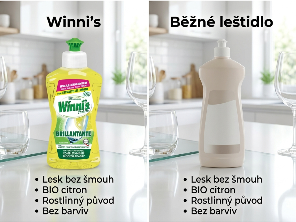 Winni´s leštidlo do myčky - srovnání