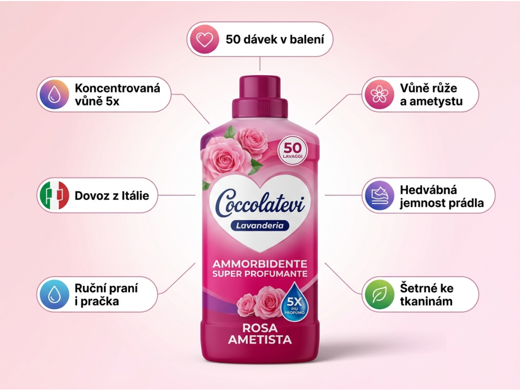Coccolatevi aviváž Rosa Ametista - přehled výhod