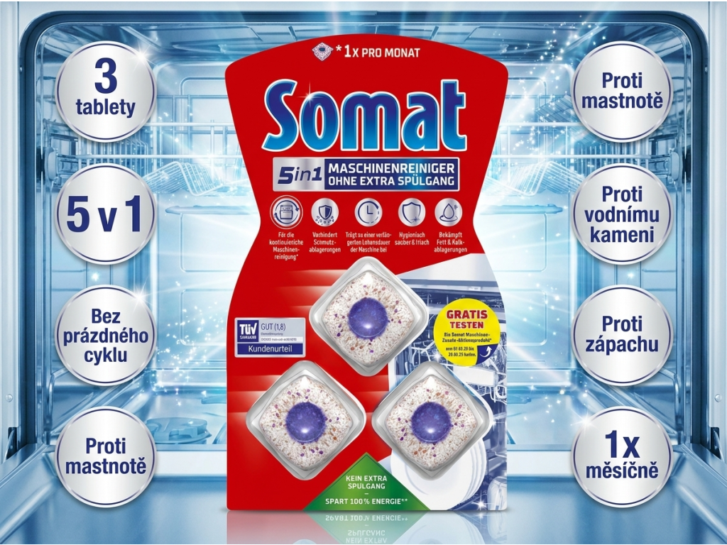 Somat čistič myčky 5 v 1 - výhody