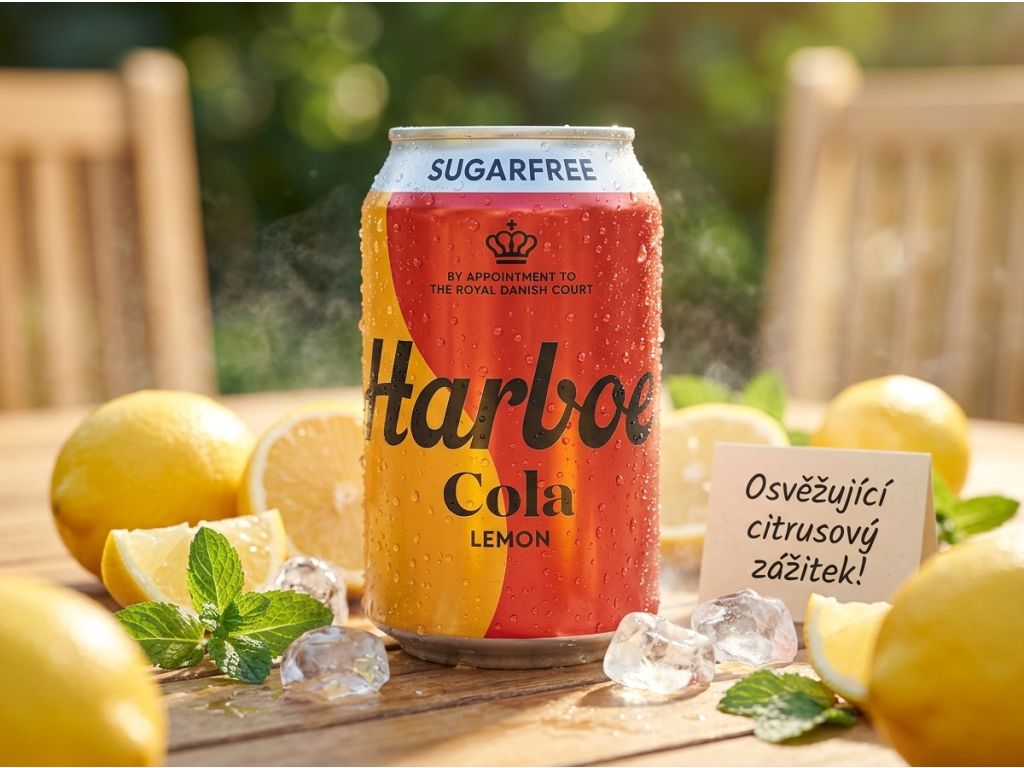 Harboe Cola Lemon s citronem a ledem