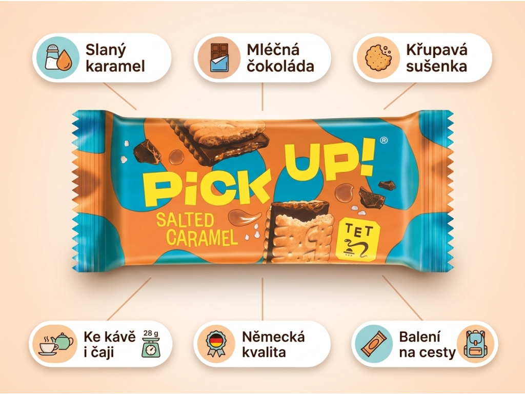 PiCK UP! Slaný karamel - přehled výhod