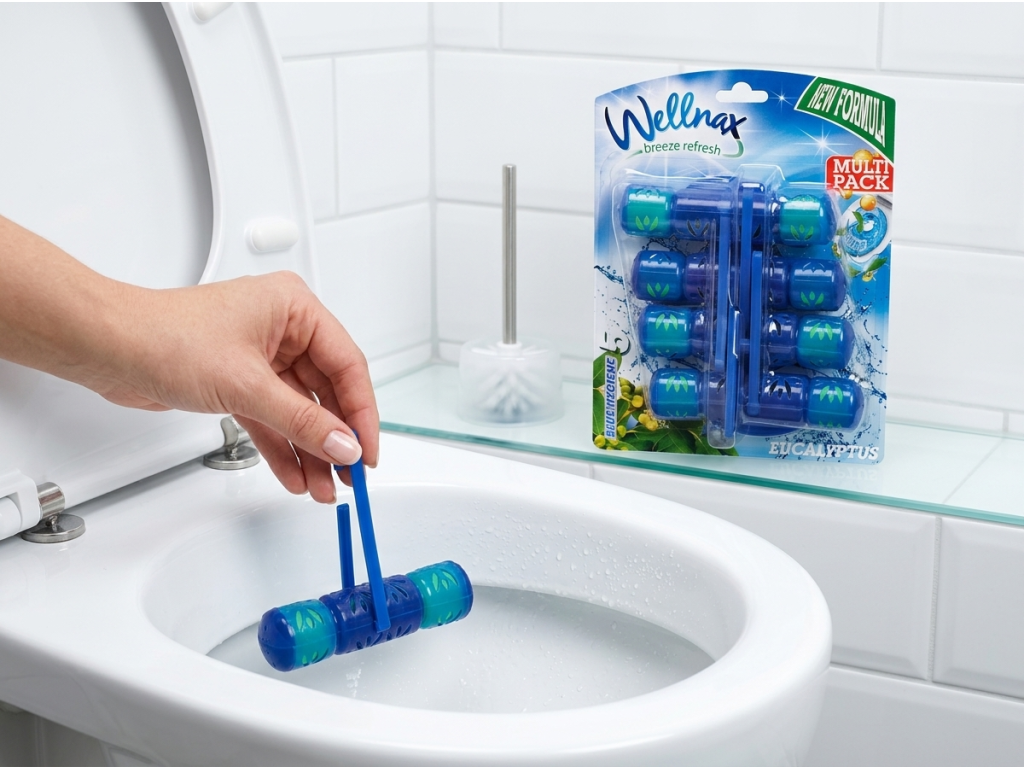 Použití WC závěsku Wellnax Eukalyptus