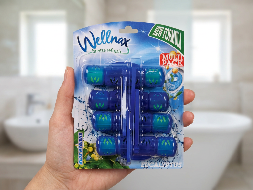Wellnax Eukalyptus WC závěsky v ruce