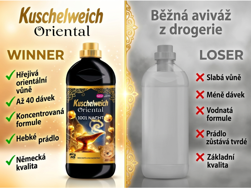 Kuschelweich Oriental 1001 nocí - srovnání