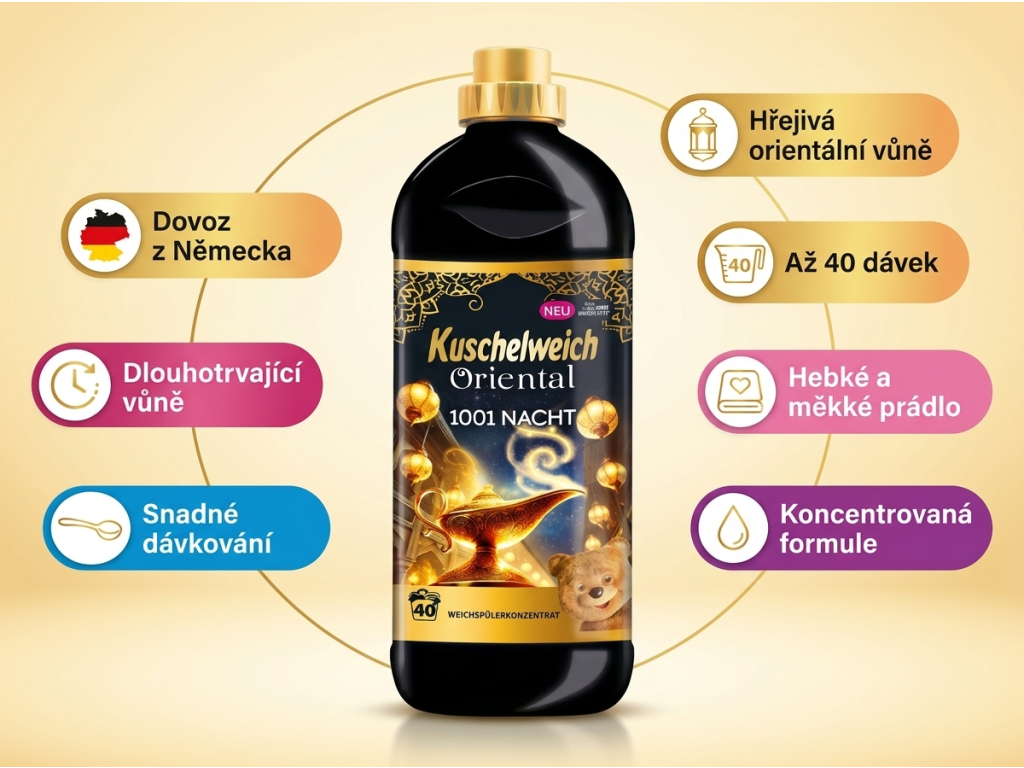 Kuschelweich Oriental 1001 nocí - benefity aviváže