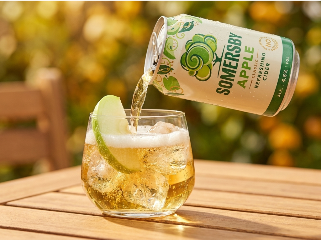 Somersby Apple podávaný na ledu