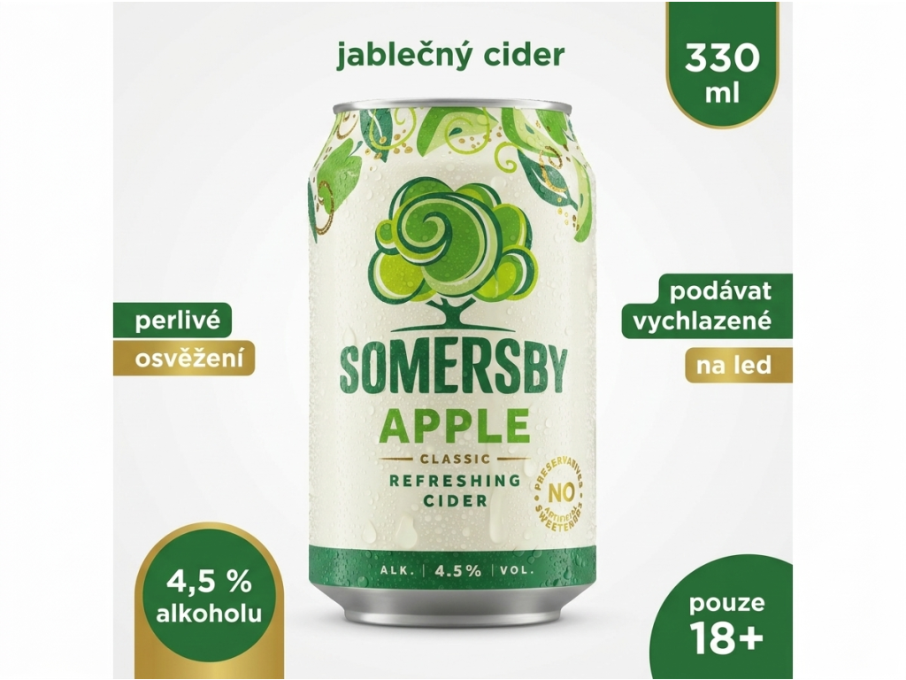 Somersby Apple jablečný cider - přehled výhod