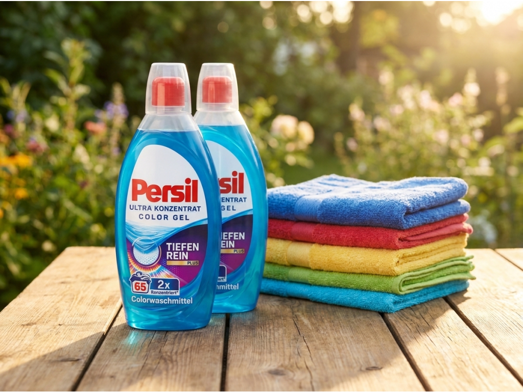 Persil XXL Color prací gel v přírodním prostředí