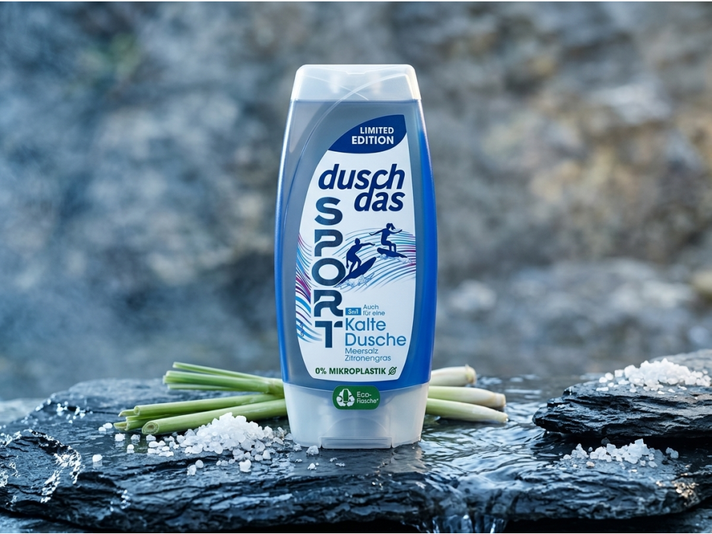 Duschdas Studená sprcha s mořskou solí a citronovou trávou