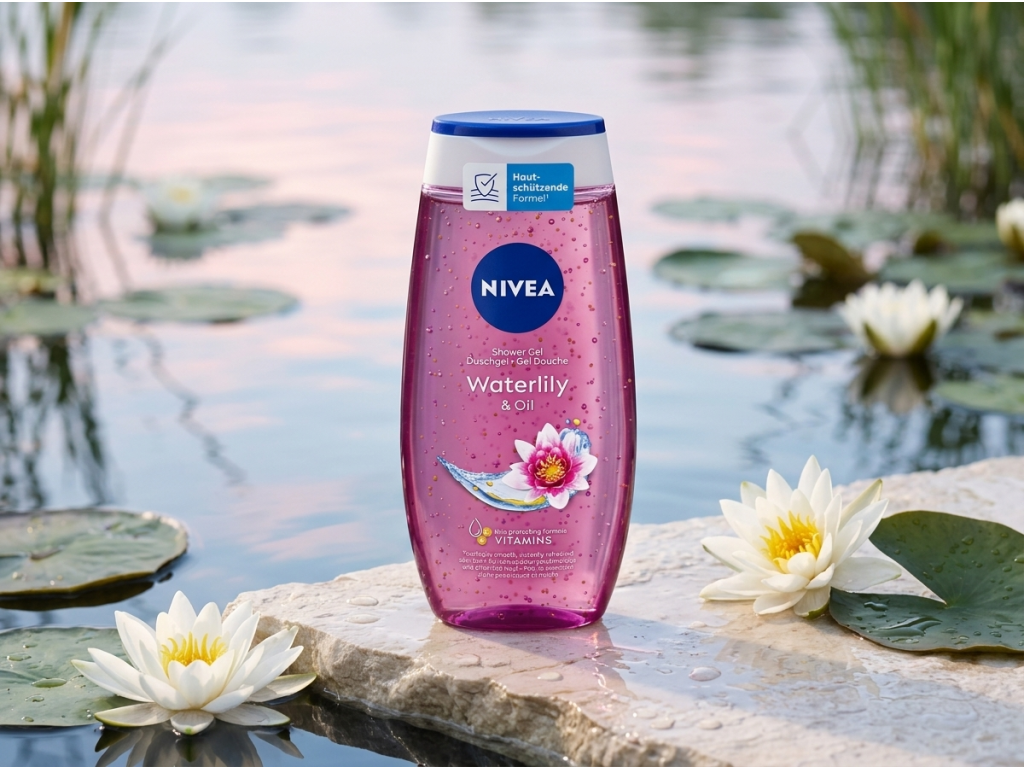 Nivea Waterlily & Oil sprchový gel 250 ml - vodní lilie a svěží péče