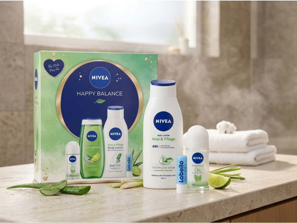 Nivea Happy Balance - svěží koupelnová péče