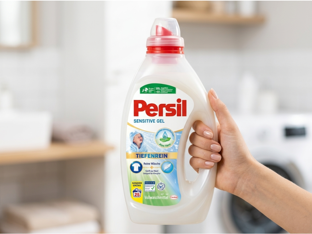 Persil Sensitive Gel v ruce
