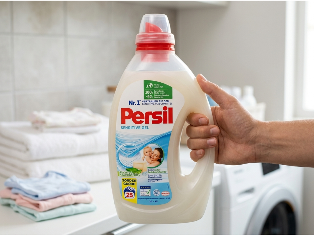 Persil Sensitive Gel v ruce