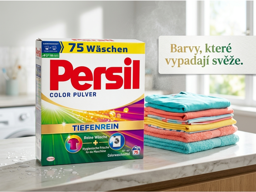 Persil Color Pulver a čisté prádlo