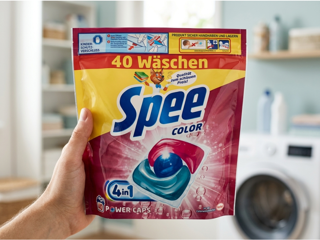 Spee Power Caps Color 40 dávek v ruce