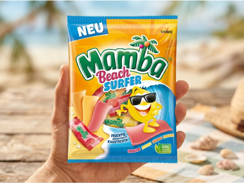 Balení Mamba Beach Surfer v ruce