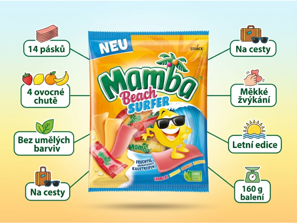 Mamba Beach Surfer - přehled výhod