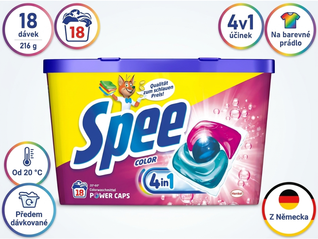 Spee Power Caps Color - přehled výhod