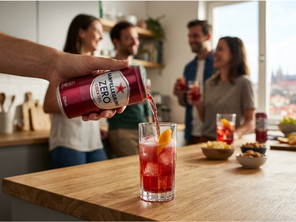 Podávání Sanpellegrino Cocktail Zero