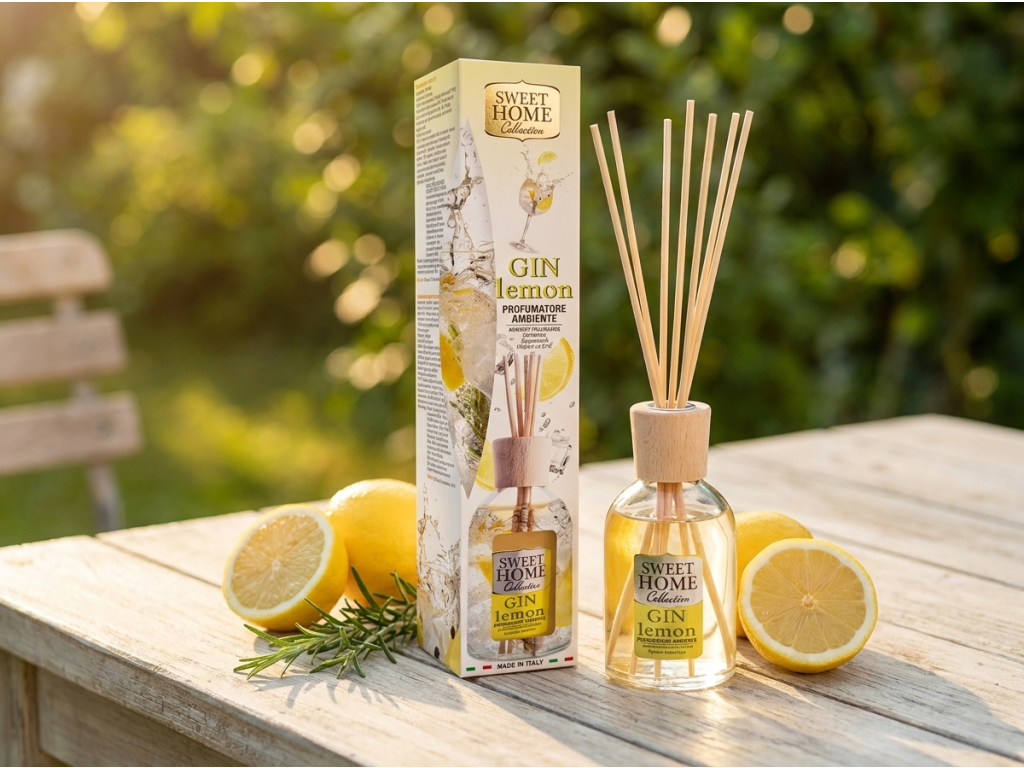Sweet Home Collection Gin Lemon aroma difuzér v přírodním prostředí