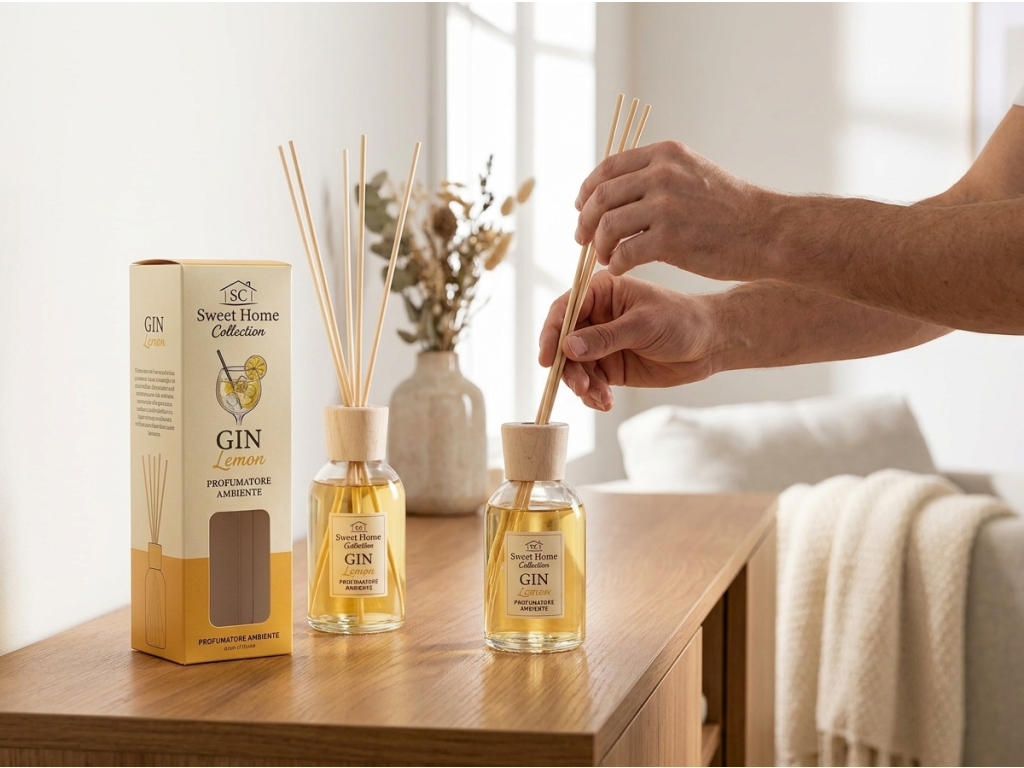 Sweet Home Collection Gin Lemon aroma difuzér při používání