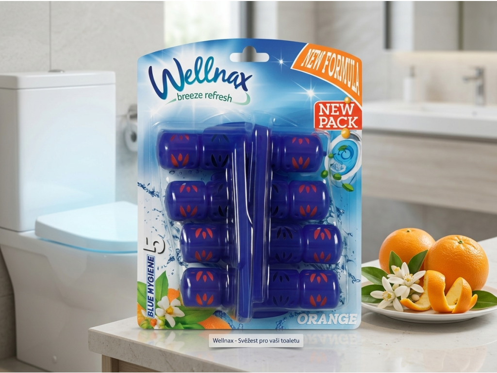 Wellnax Orange v koupelně