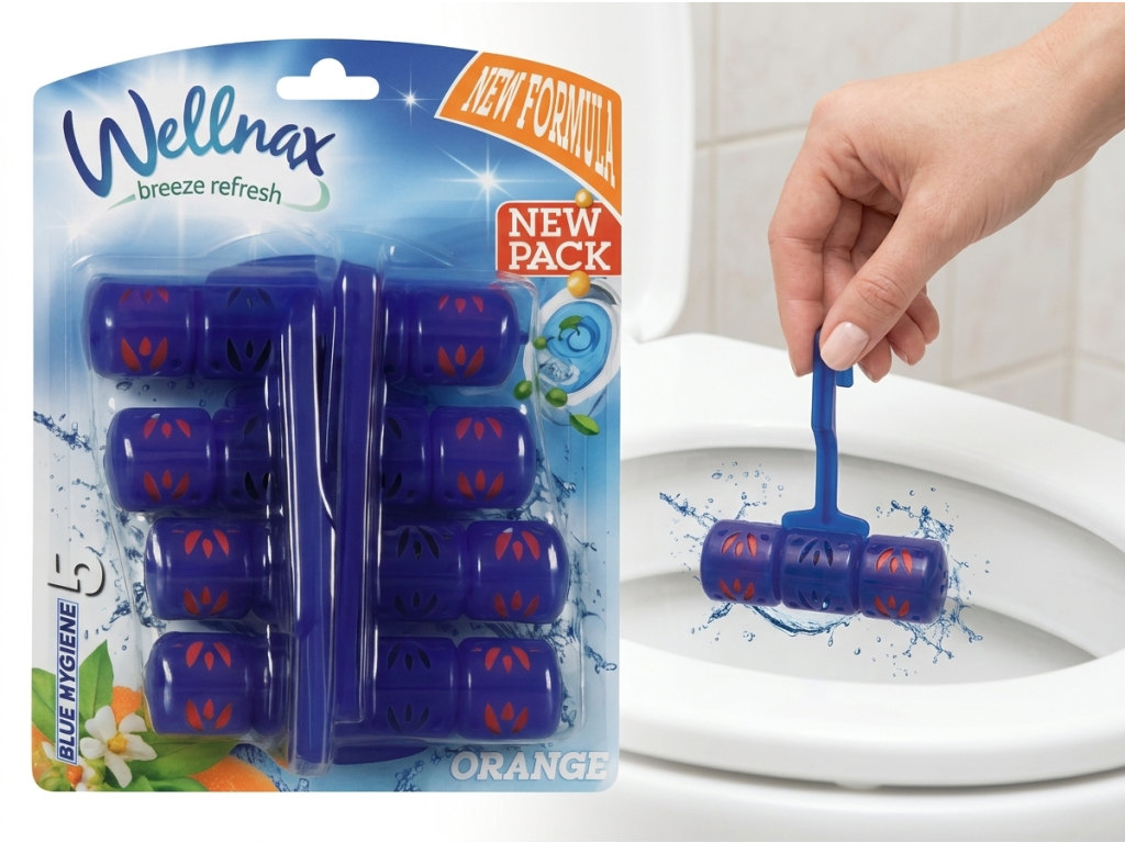 Použití WC závěsku Wellnax Orange